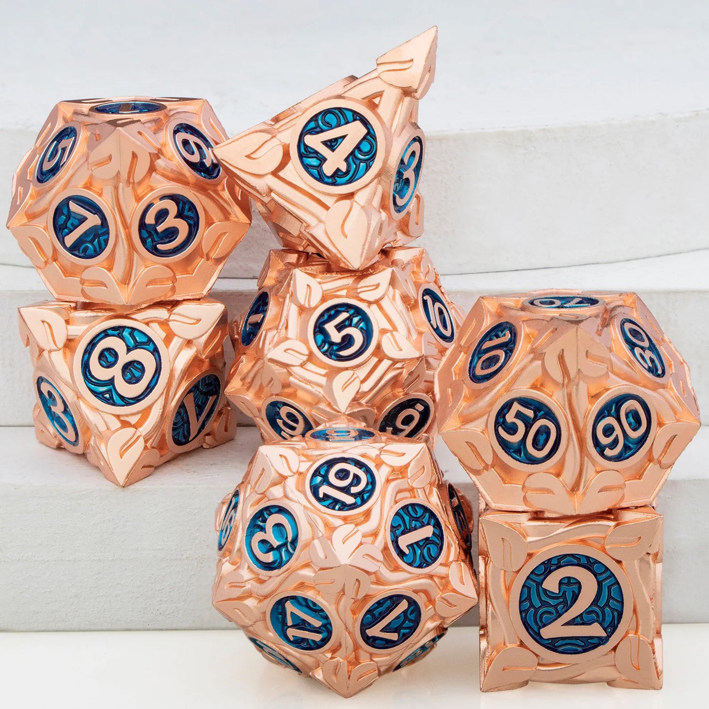 Tree Root Dnd Metal Dice Set Red D+D Polyhedral Dice for D Dnd D Dungeon and Dragon Pathfinder Role Playing Game Heavy D20 Dice