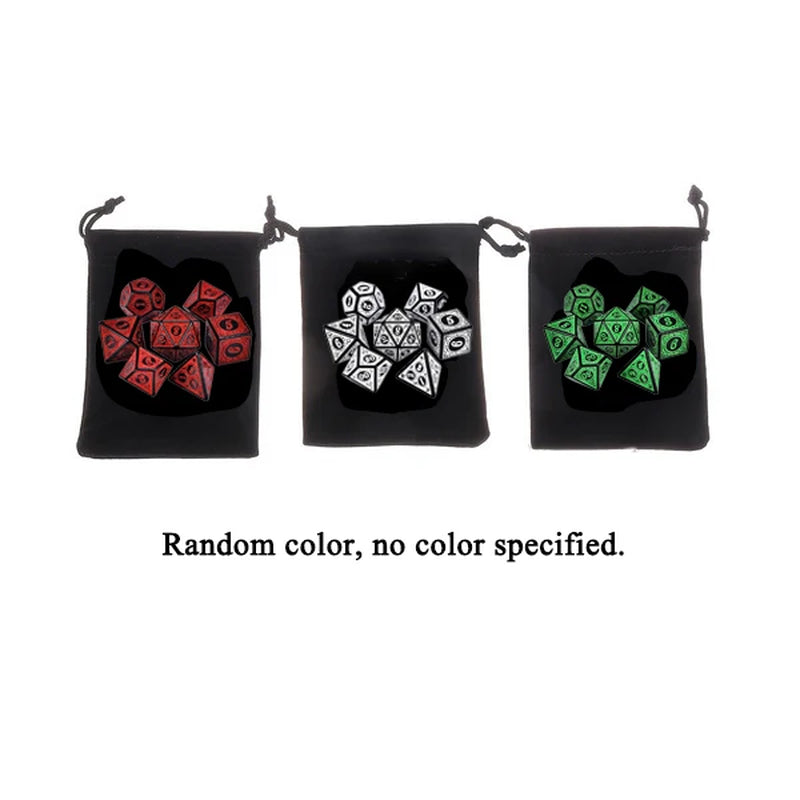 35/21/7Pcs DND Dice Set Multi Sides Polyhedral D4 D6 D8 D10 D12 D20 Dice for Role Playing Board Table Game Math Tabletop RPG