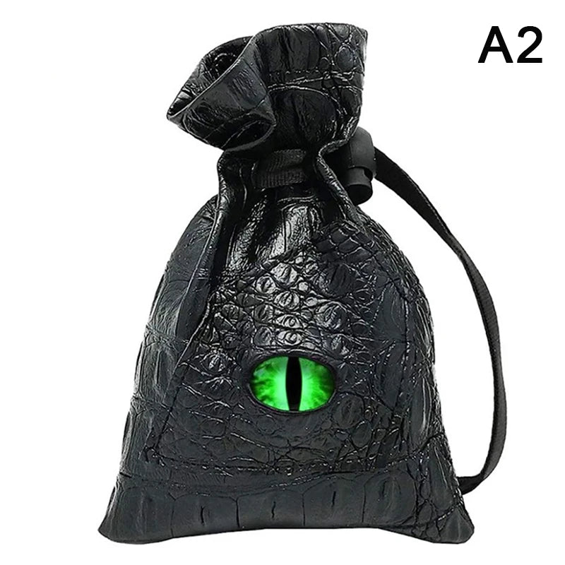 Premium PU Leather Drawstring Dice Bag - Perfect for DND, Tarot Cards, Jewelry & Accessories Storage