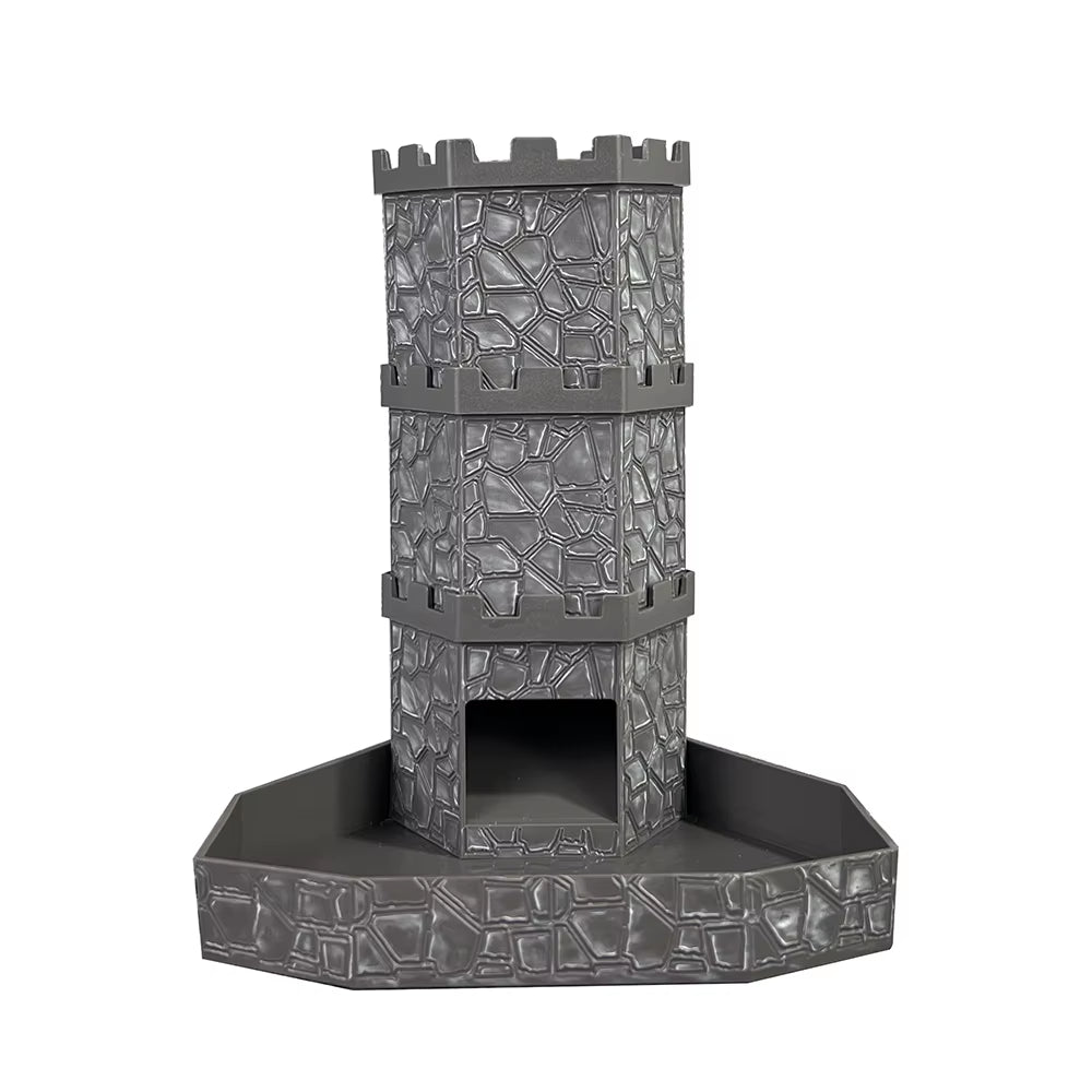 Bricks Castle Dice Tower Dice Rolling Tray Tower - Perfect for D&D Game RPG and Tabletop Gaming Best Gift