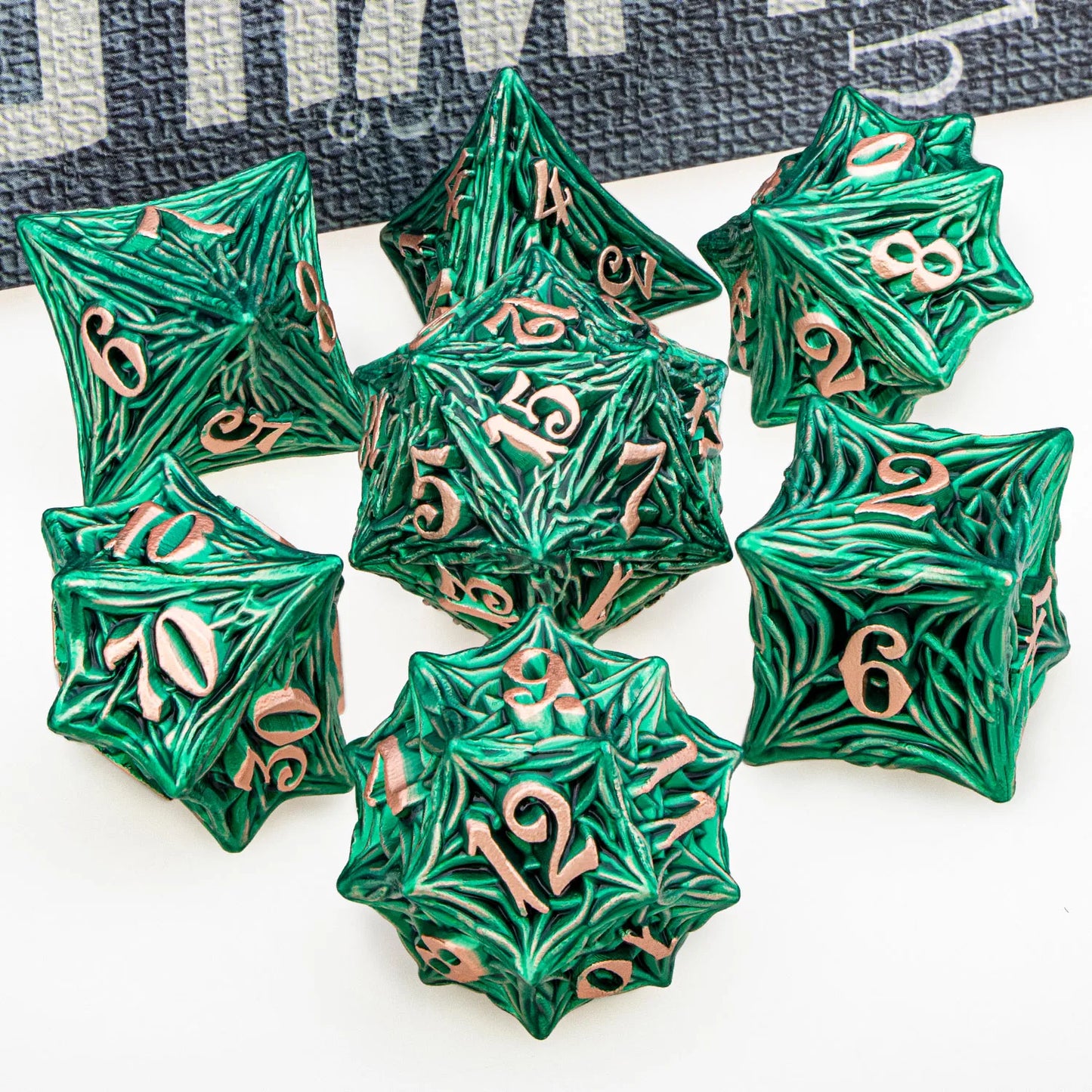 Tree Root Dnd Metal Dice Set Red D+D Polyhedral Dice for D Dnd D Dungeon and Dragon Pathfinder Role Playing Game Heavy D20 Dice