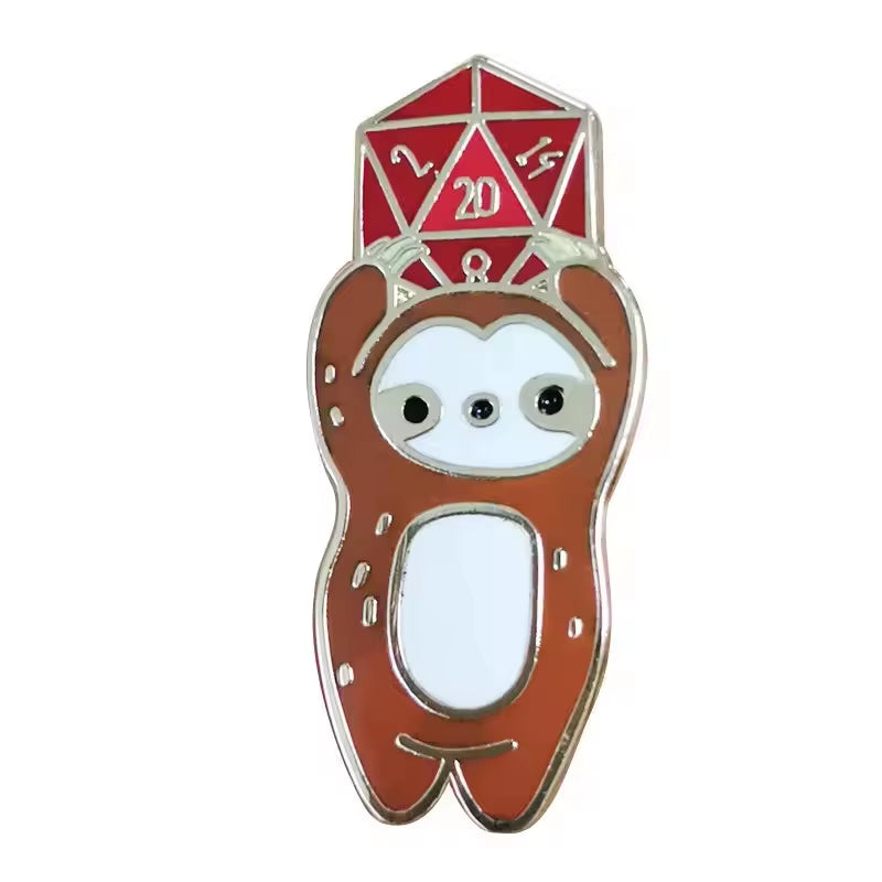 D&D Enamel Pins - Brooches for Backpack Accessories & Gifts - دبابيس دي اند دي