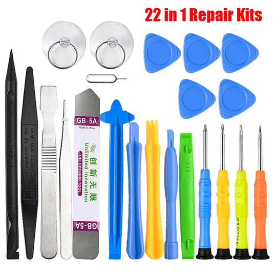 22-in-1 Ultimate Mobile Phone Repair Tool Kit - Complete iPhone Disassembly Set with Screwdrivers and Multi-Function Tools