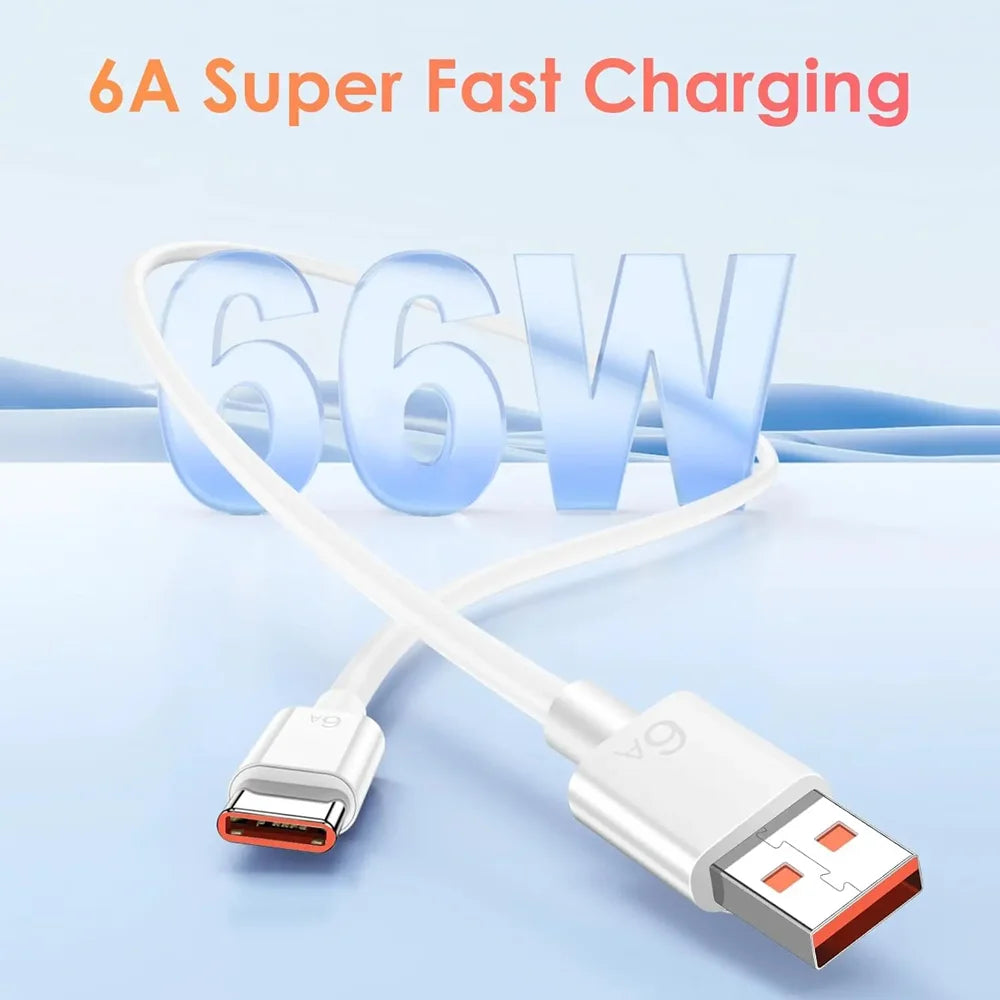 66W Super Fast Type C Quick Charging Cable - سلك شاحن نوع سي