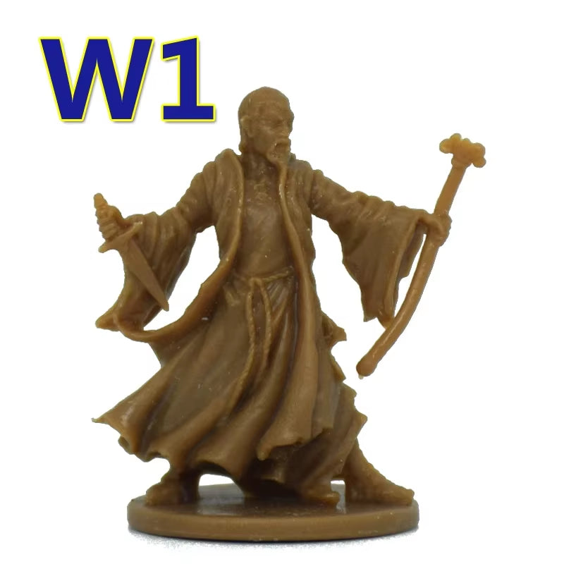 TRPG Board Game Zombicide Miniature Green Horde Heroes Survivors Warrior Knight Priest Dwarf Warlock Orc Fantasy Zombies Figures