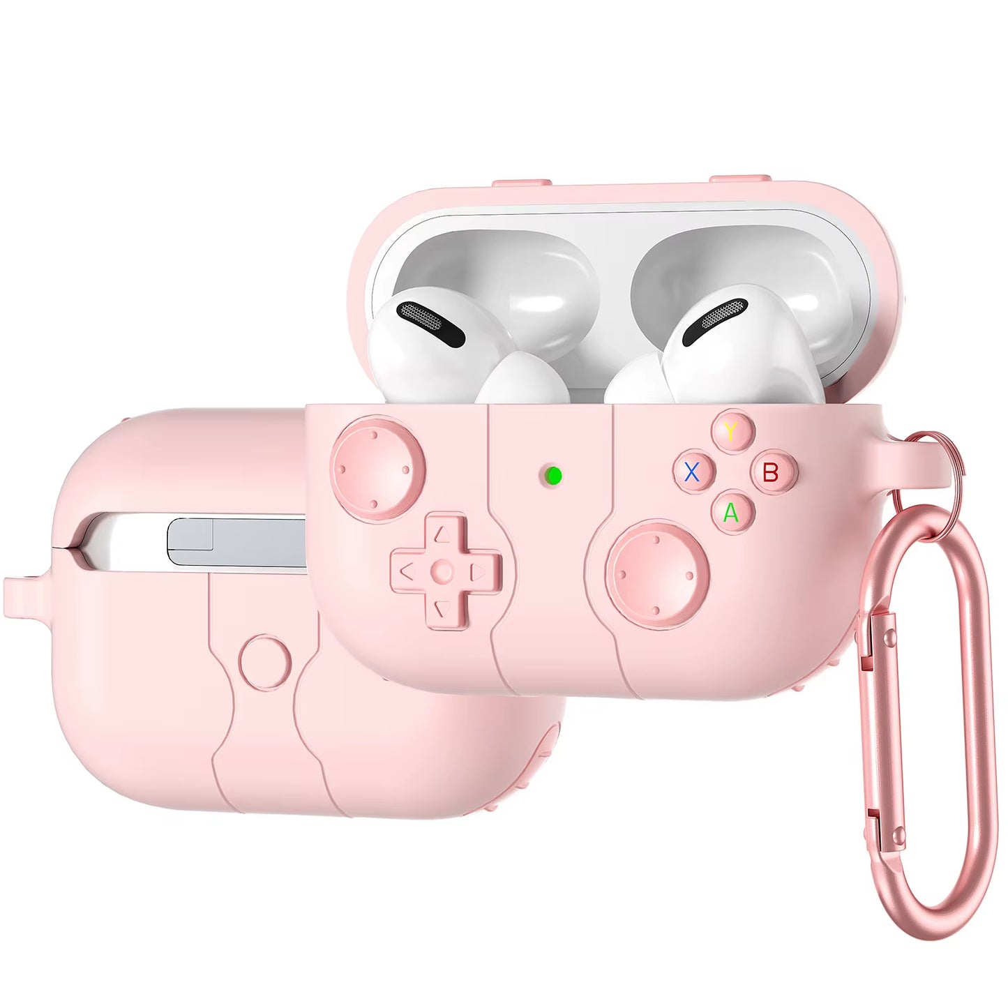 2024 Gameboy-Inspired Soft Protector Cases for AirPods Pro 2 - Fun 3D Gamepad Design for AirPods 1/2/3