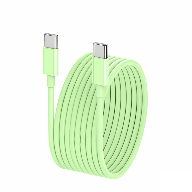 PD 60W Fast Charging Cable USB-C to Type C for Iphone 16 15 Samsung Xiaomi Huawei Type C Data Line White Black 1M 2M 3M