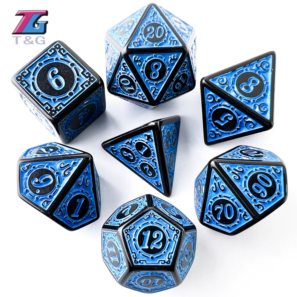 Premium Polyhedral D&D Dice Set - نرد دي اند دي
