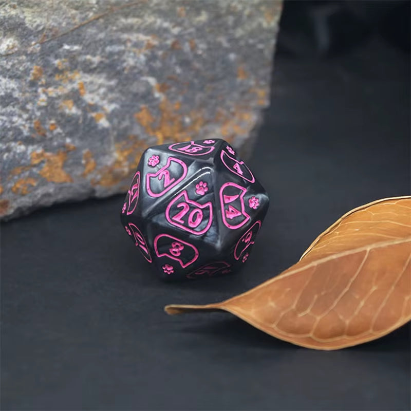 Ultimate 7-Piece Polyhedral RPG Dice Set - نرد دي اند دي