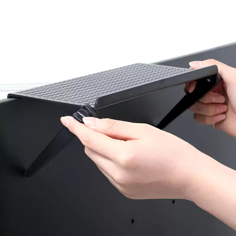 Adjustable TV Screen Top Storage Shelf - Versatile Monitor Rack & Home Organizer for Routers and More