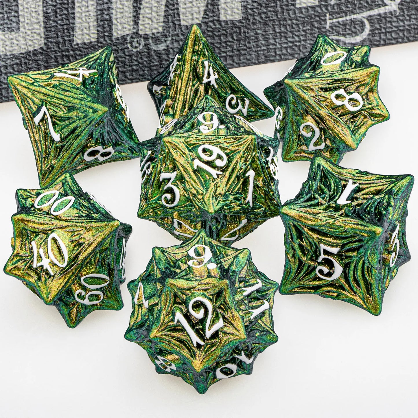 Tree Root Dnd Metal Dice Set Red D+D Polyhedral Dice for D Dnd D Dungeon and Dragon Pathfinder Role Playing Game Heavy D20 Dice