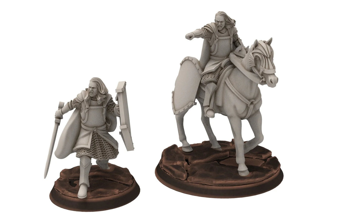 Gandor: Old Captain Hight Human Miniature for Wargames & D&D - Davale Miniatures - مجسم صغير لألعاب الطاولة