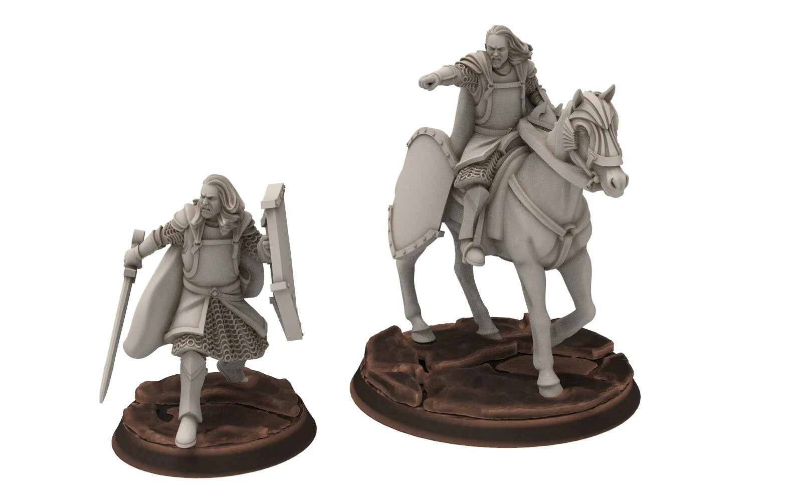 Gandor: Old Captain Hight Human Miniature for Wargames & D&D - Davale Miniatures - مجسم صغير لألعاب الطاولة