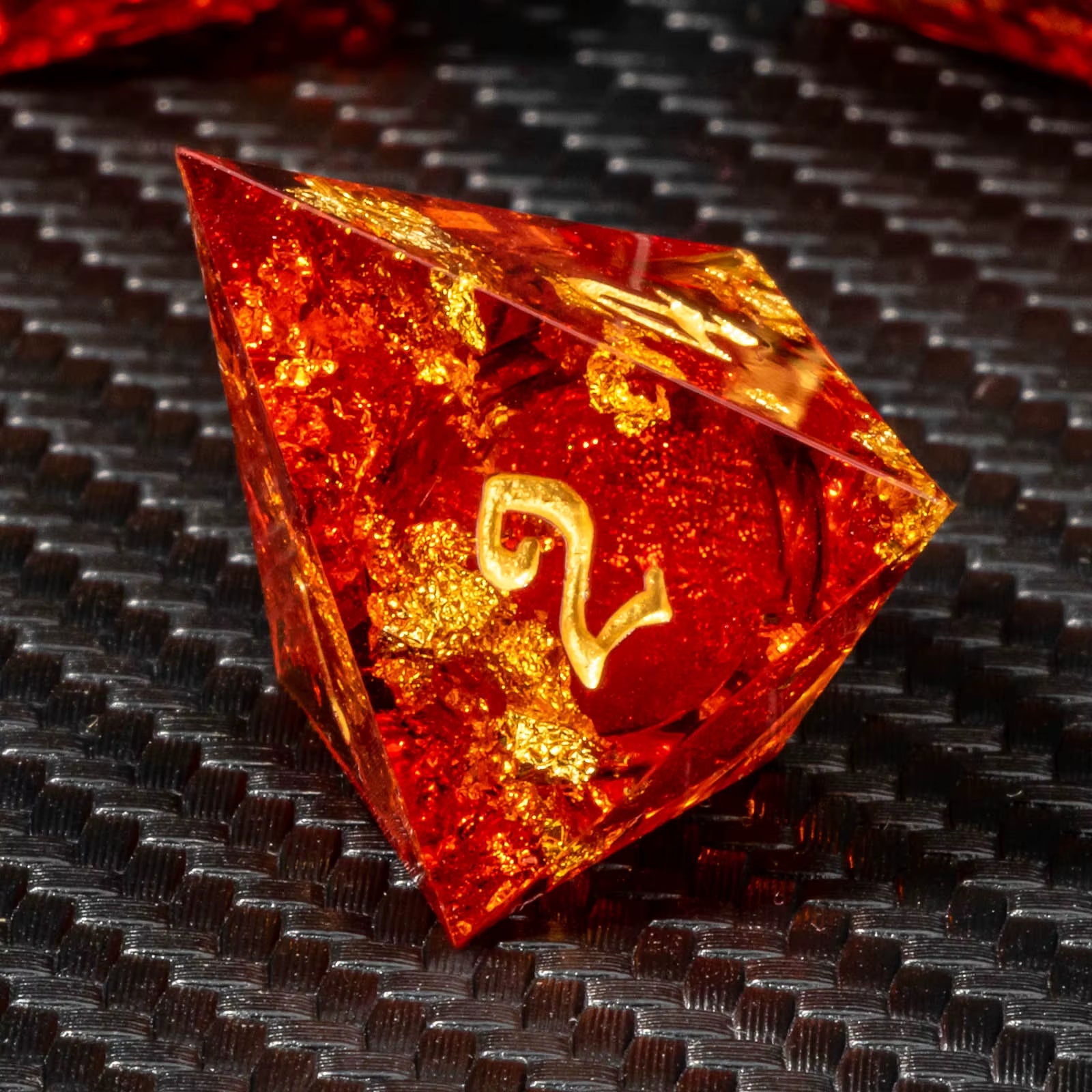 Sharp Edge Polyhedral Resin Dice Set for D&D - نرد دي اند دي
