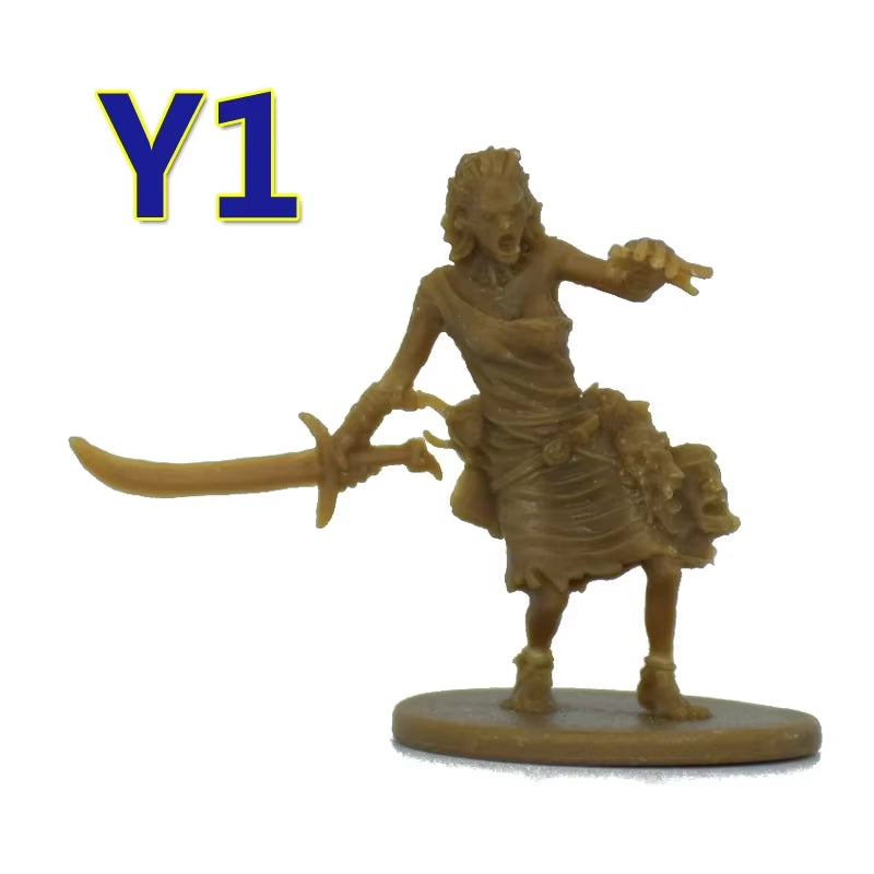 TRPG Board Game Zombicide Miniature Green Horde Heroes Survivors Warrior Knight Priest Dwarf Warlock Orc Fantasy Zombies Figures