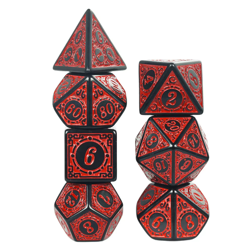 Premium Polyhedral D&D Dice Set - نرد دي اند دي