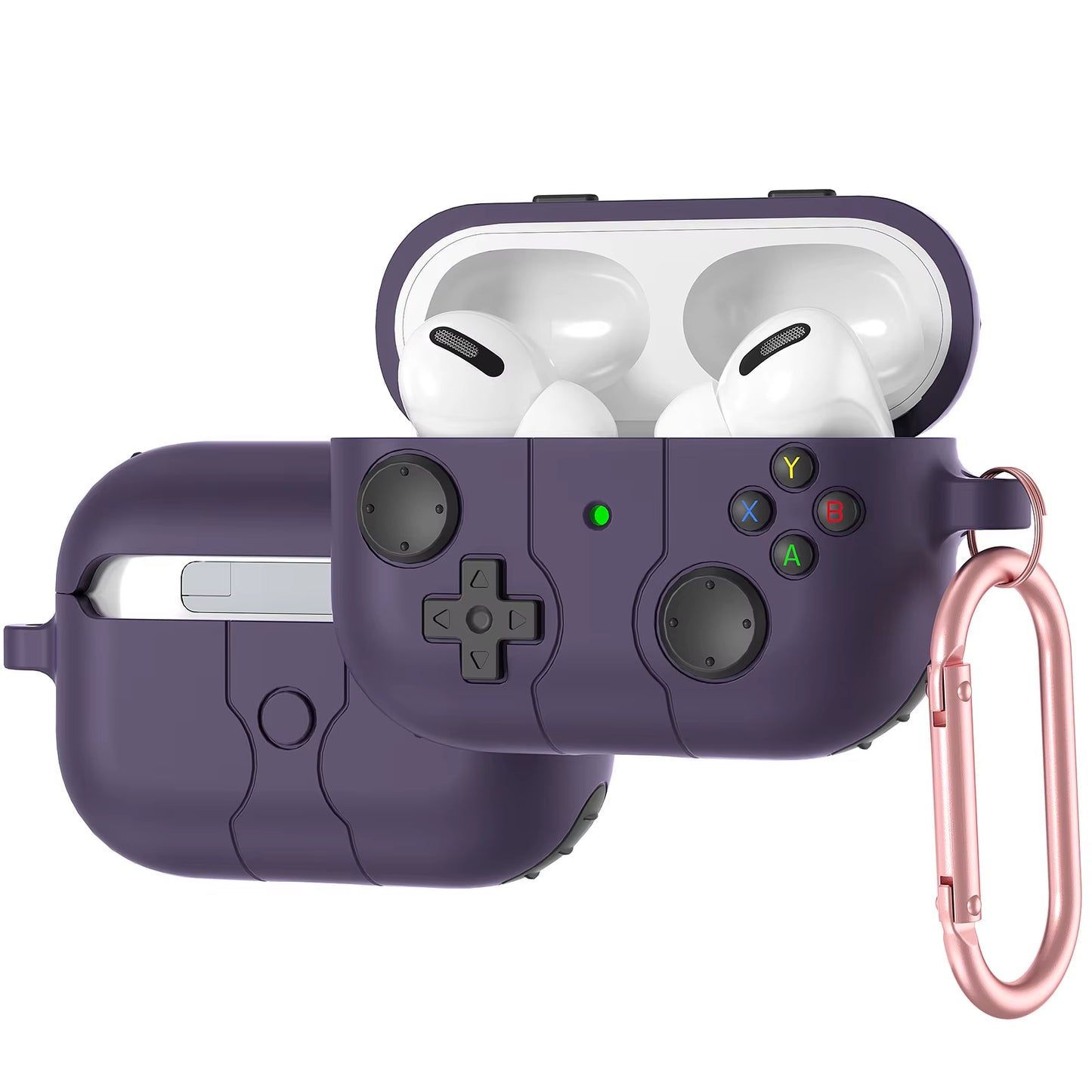 2024 Gameboy-Inspired Soft Protector Cases for AirPods Pro 2 - Fun 3D Gamepad Design for AirPods 1/2/3