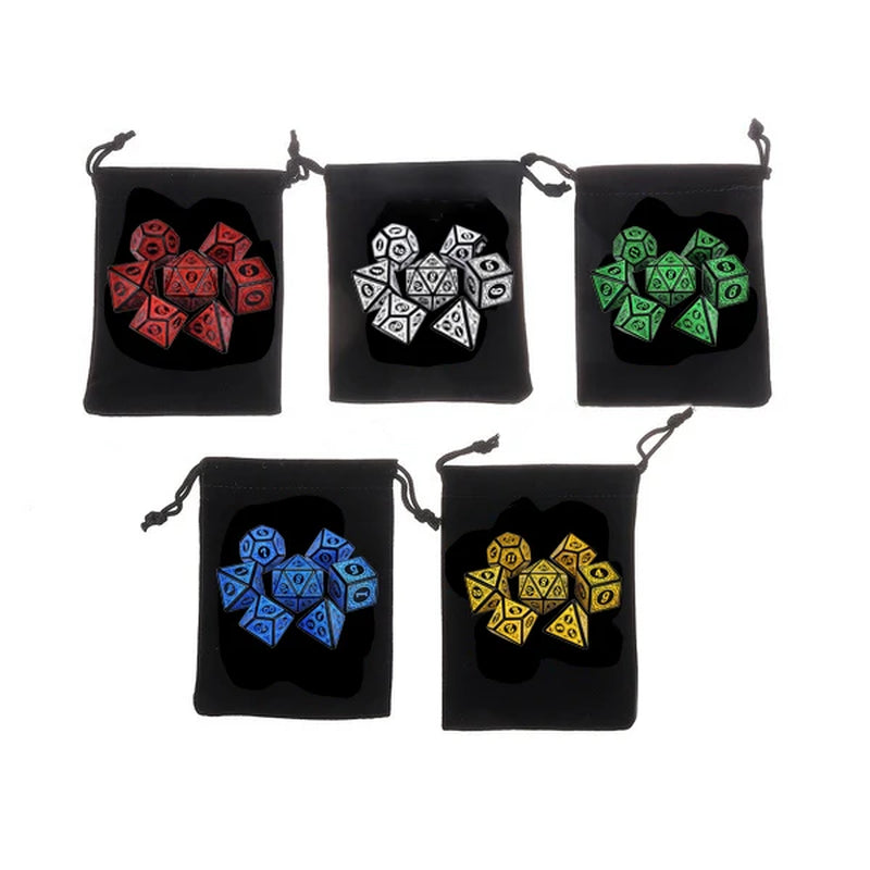 35/21/7Pcs DND Dice Set Multi Sides Polyhedral D4 D6 D8 D10 D12 D20 Dice for Role Playing Board Table Game Math Tabletop RPG