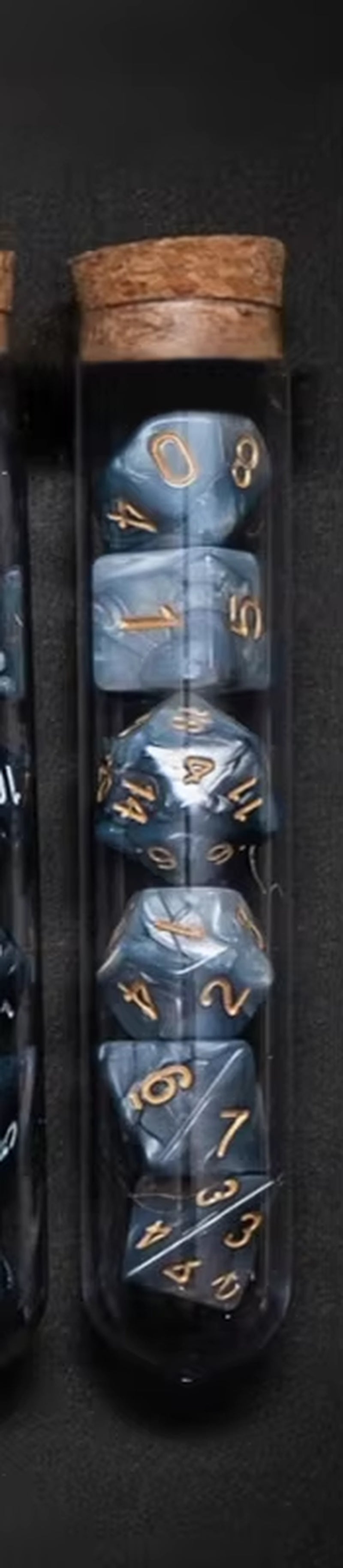 7-Piece Transparent Polyhedral D&D Dice Set - Perfect for RPGs and Tabletop Games!