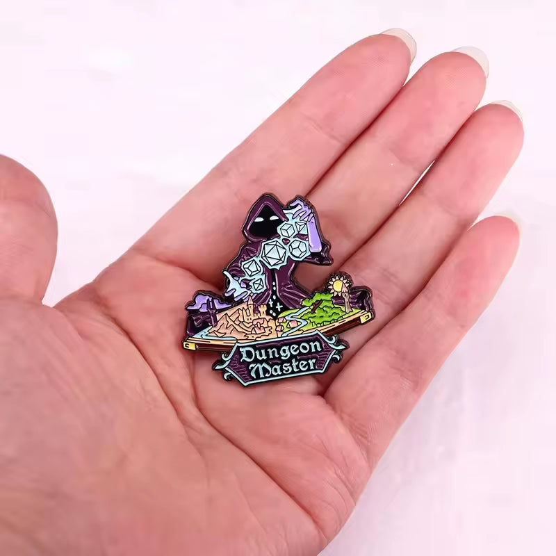 D&D Enamel Pins - Brooches for Backpack Accessories & Gifts - دبابيس دي اند دي