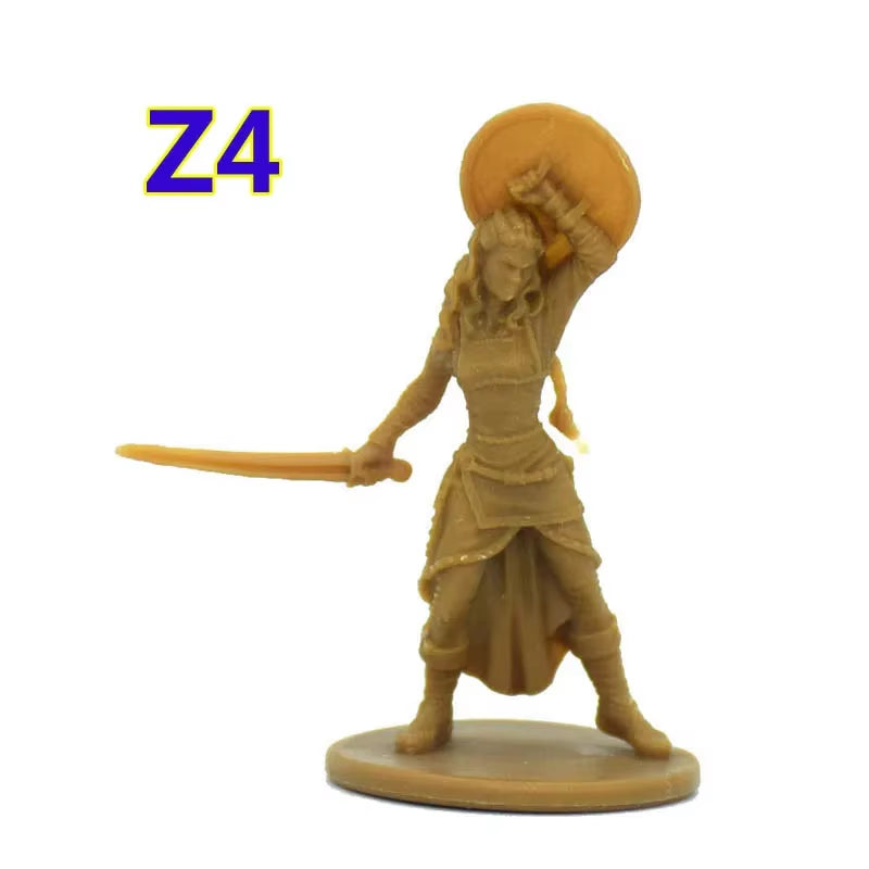 TRPG Board Game Zombicide Miniature Green Horde Heroes Survivors Warrior Knight Priest Dwarf Warlock Orc Fantasy Zombies Figures