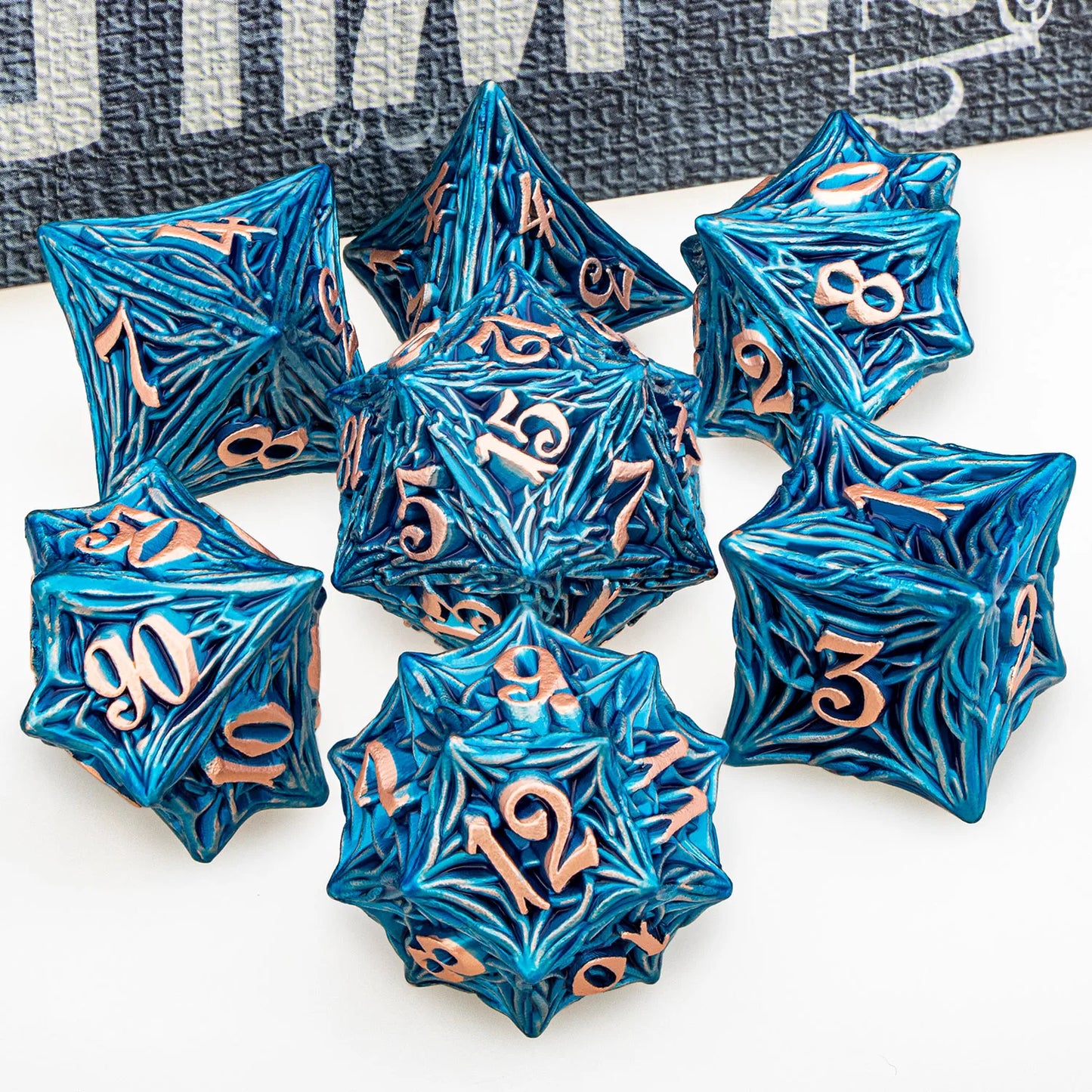 Tree Root Dnd Metal Dice Set Red D+D Polyhedral Dice for D Dnd D Dungeon and Dragon Pathfinder Role Playing Game Heavy D20 Dice