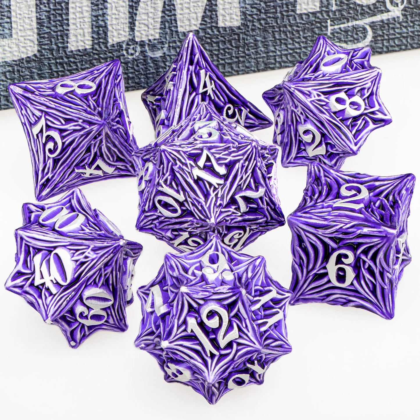 Tree Root Dnd Metal Dice Set Red D+D Polyhedral Dice for D Dnd D Dungeon and Dragon Pathfinder Role Playing Game Heavy D20 Dice
