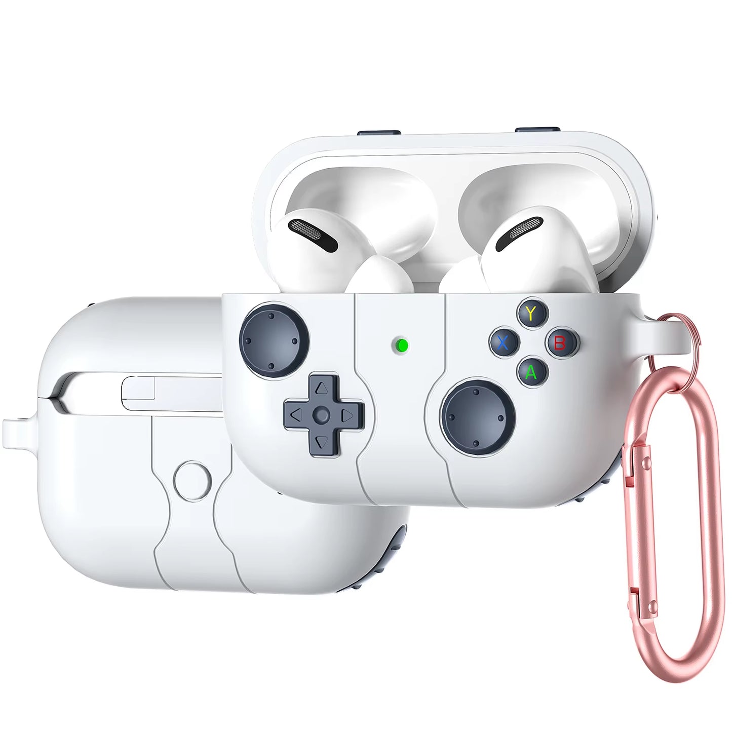 2024 Gameboy-Inspired Soft Protector Cases for AirPods Pro 2 - Fun 3D Gamepad Design for AirPods 1/2/3