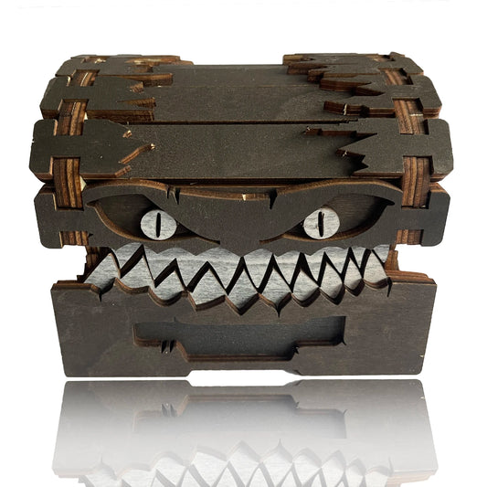 Dungeons & Dragons Treasure Chest - Multi-Functional Monster Figure, Dice Storage, and Collectible Display Box