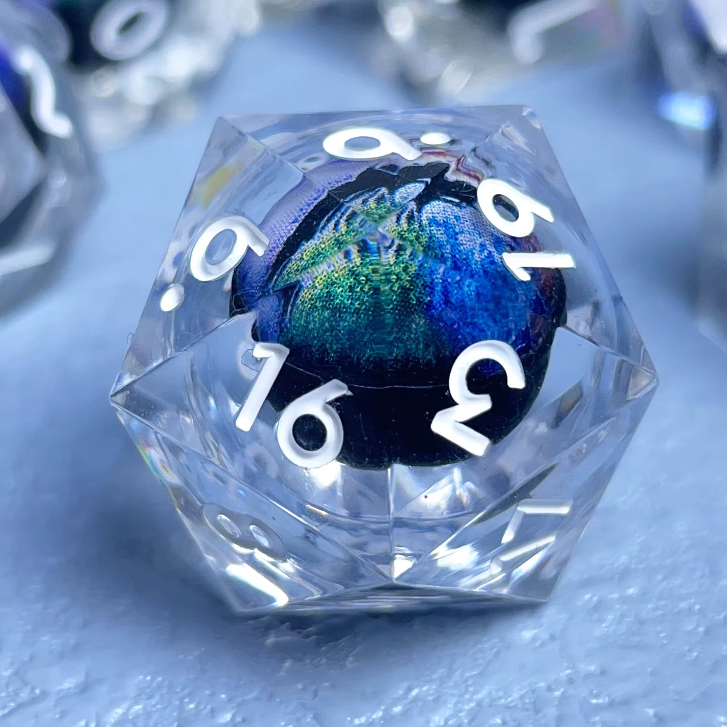 Liquid Flow Eye D&D Sharp Edge Dice Set - نرد دي اند دي