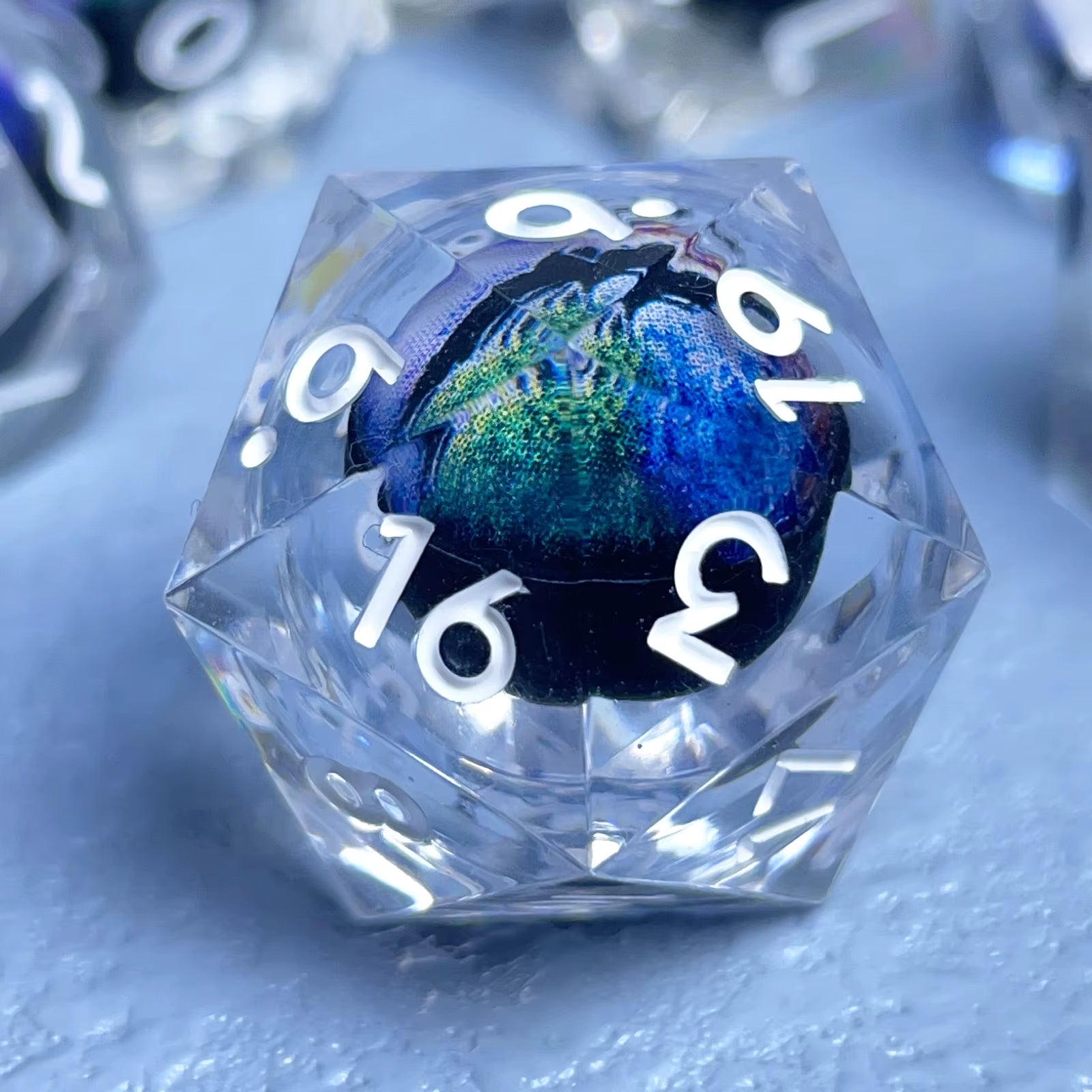 Liquid Flow Eye D&D Sharp Edge Dice Set - نرد دي اند دي