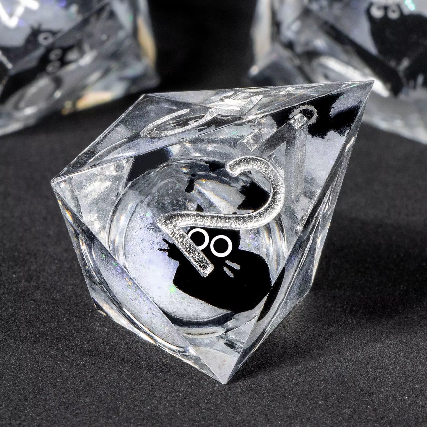 Liquid Core Resin Dice Set for D&D - Sharp Edge Polyhedral Dice - نرد دي اند دي