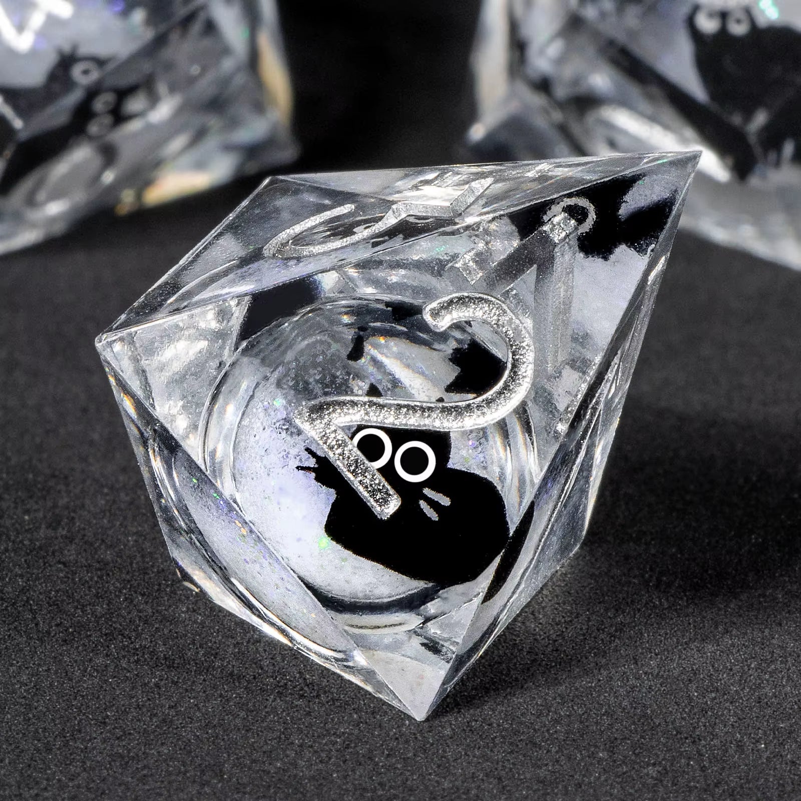 Liquid Core Resin Dice Set for D&D - Sharp Edge Polyhedral Dice - نرد دي اند دي