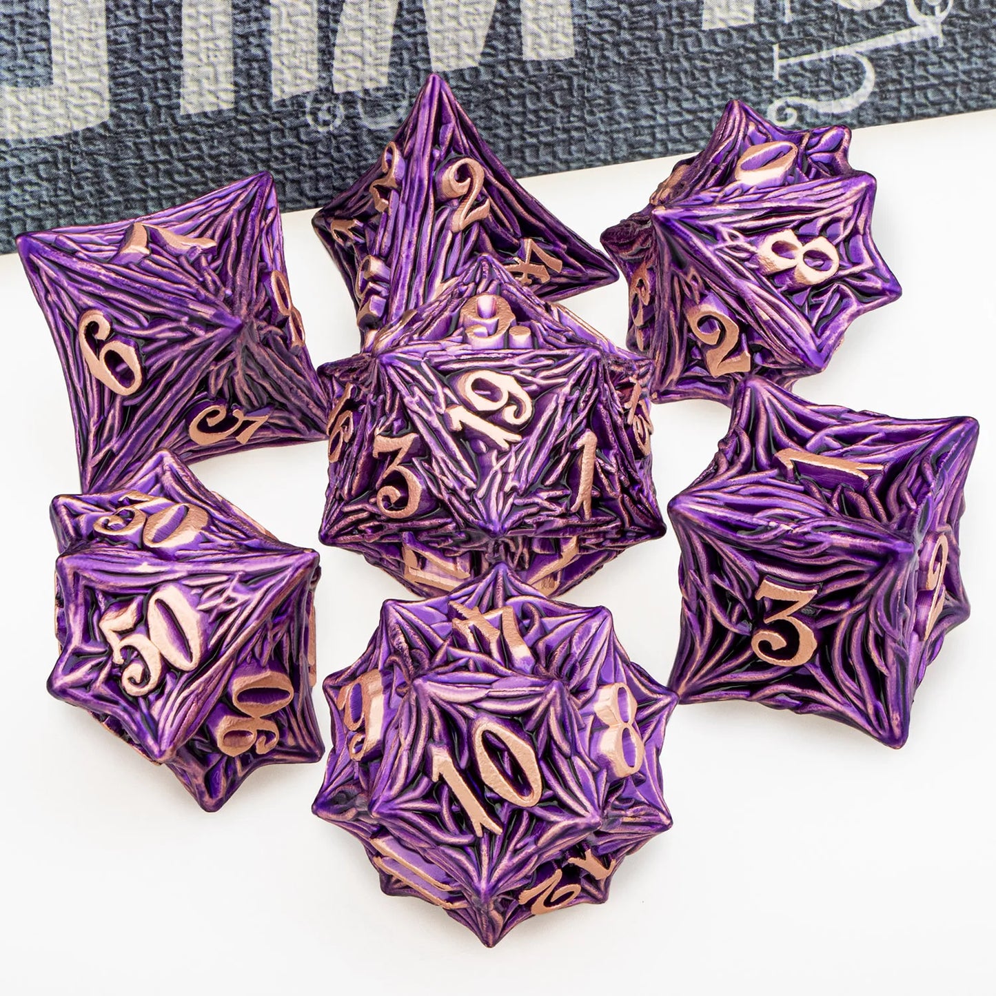 Tree Root Dnd Metal Dice Set Red D+D Polyhedral Dice for D Dnd D Dungeon and Dragon Pathfinder Role Playing Game Heavy D20 Dice