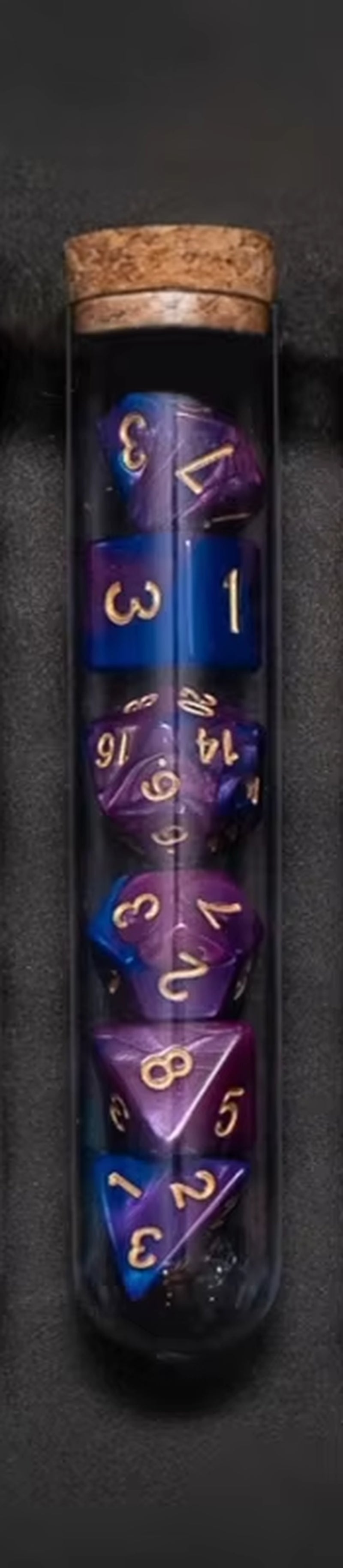 7-Piece Transparent Polyhedral D&D Dice Set - Perfect for RPGs and Tabletop Games!
