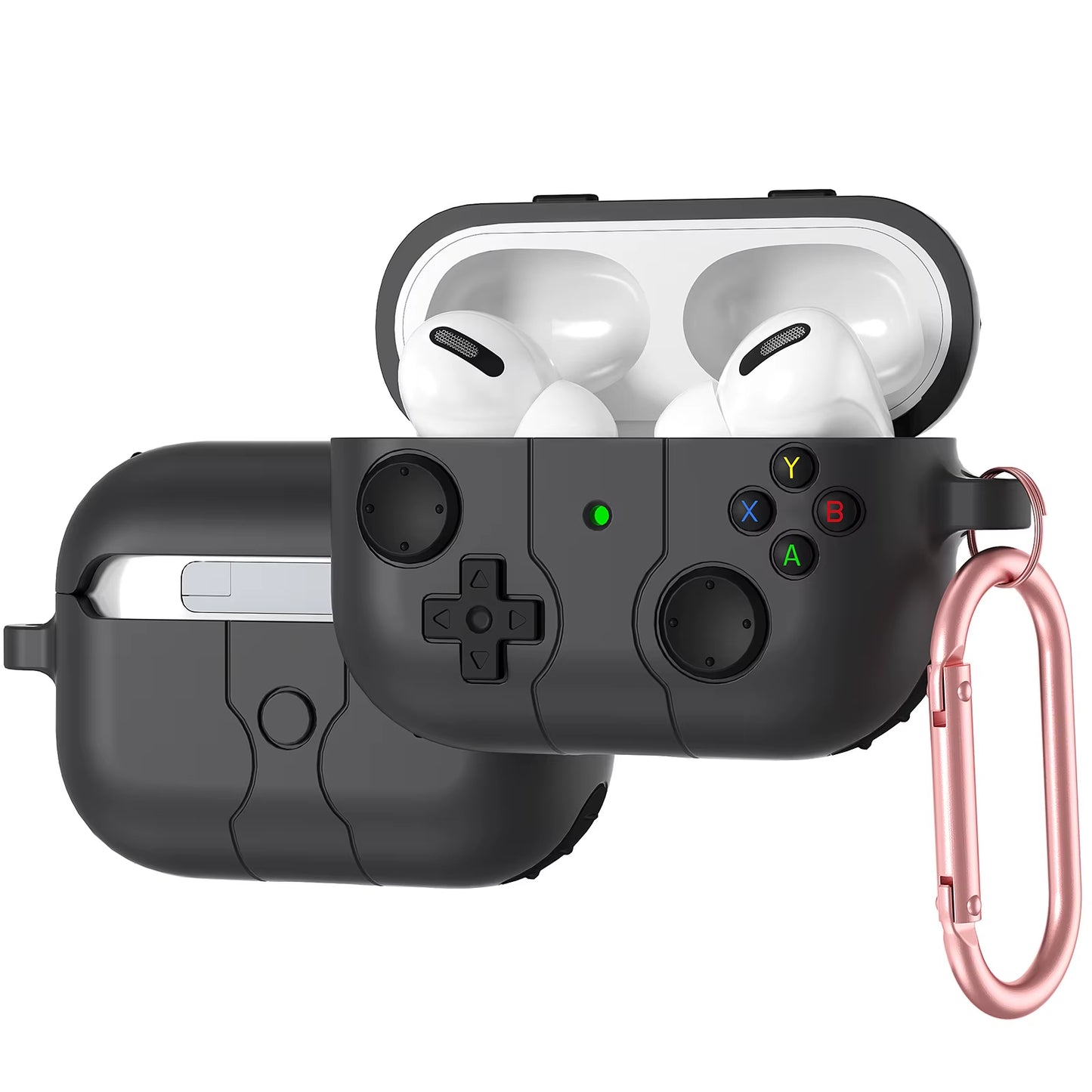 2024 Gameboy-Inspired Soft Protector Cases for AirPods Pro 2 - Fun 3D Gamepad Design for AirPods 1/2/3