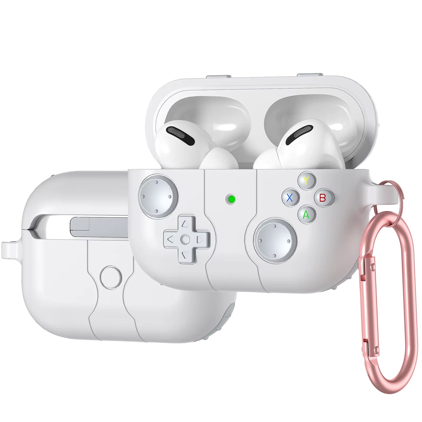 2024 Gameboy-Inspired Soft Protector Cases for AirPods Pro 2 - Fun 3D Gamepad Design for AirPods 1/2/3