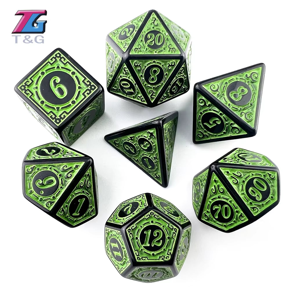 Premium Polyhedral D&D Dice Set - نرد دي اند دي