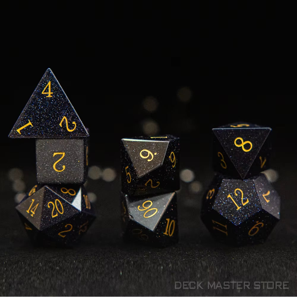 Full Set Polyhedral Dice Set Gemstone D&D Dice Set - نرد دي اند دي
