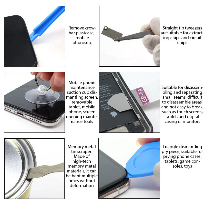 22-in-1 Ultimate Mobile Phone Repair Tool Kit - Complete iPhone Disassembly Set with Screwdrivers and Multi-Function Tools