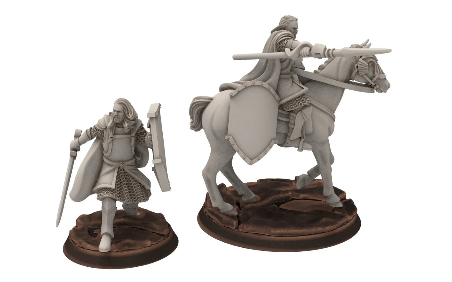 Gandor: Old Captain Hight Human Miniature for Wargames & D&D - Davale Miniatures - مجسم صغير لألعاب الطاولة