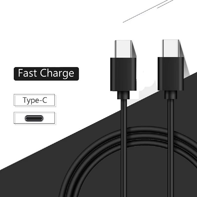 PD 60W Fast Charging Cable USB-C to Type C for Iphone 16 15 Samsung Xiaomi Huawei Type C Data Line White Black 1M 2M 3M