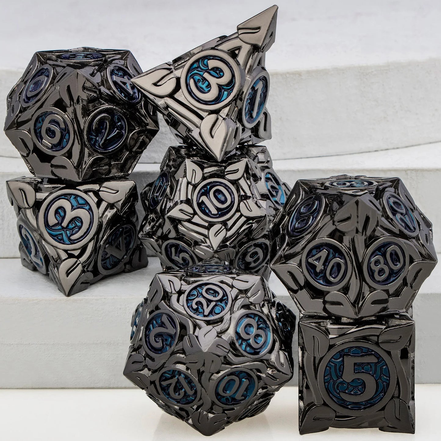 Tree Root Dnd Metal Dice Set Red D+D Polyhedral Dice for D Dnd D Dungeon and Dragon Pathfinder Role Playing Game Heavy D20 Dice