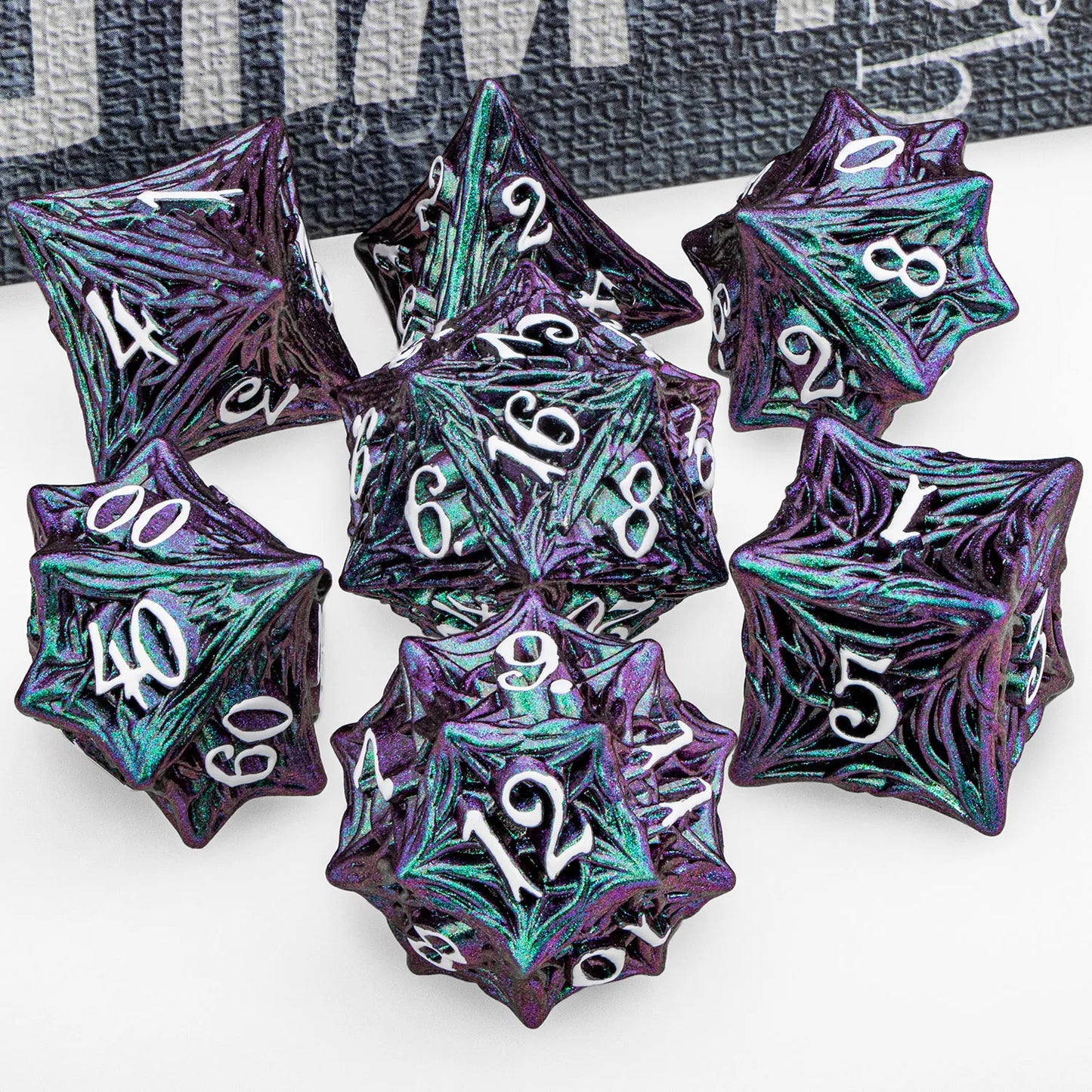 Tree Root Dnd Metal Dice Set Red D+D Polyhedral Dice for D Dnd D Dungeon and Dragon Pathfinder Role Playing Game Heavy D20 Dice