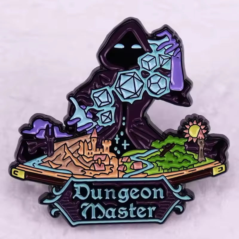 D&D Enamel Pins - Brooches for Backpack Accessories & Gifts - دبابيس دي اند دي