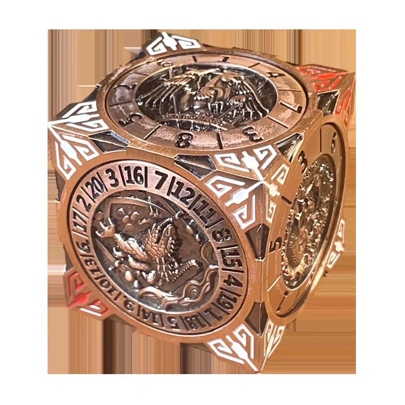 7-in-1 Metal D&D Dice Set - نرد دي اند دي معدني