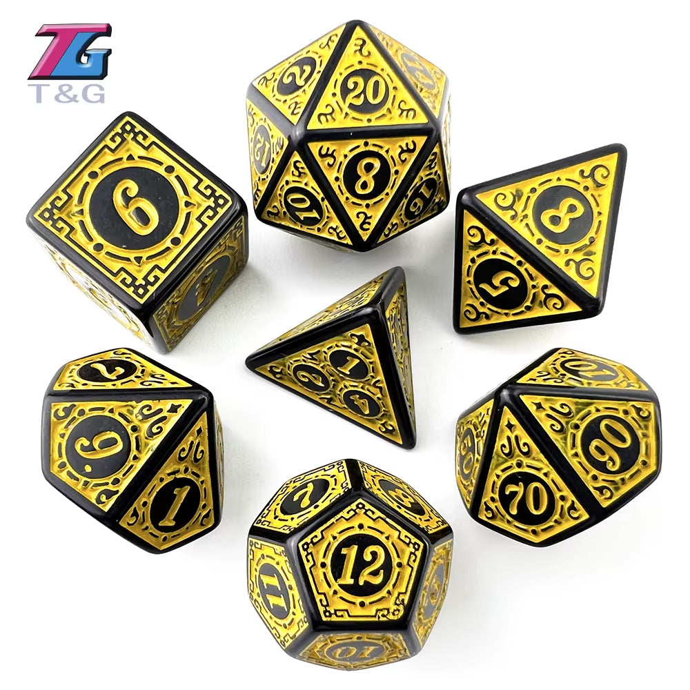 Premium Polyhedral D&D Dice Set - نرد دي اند دي