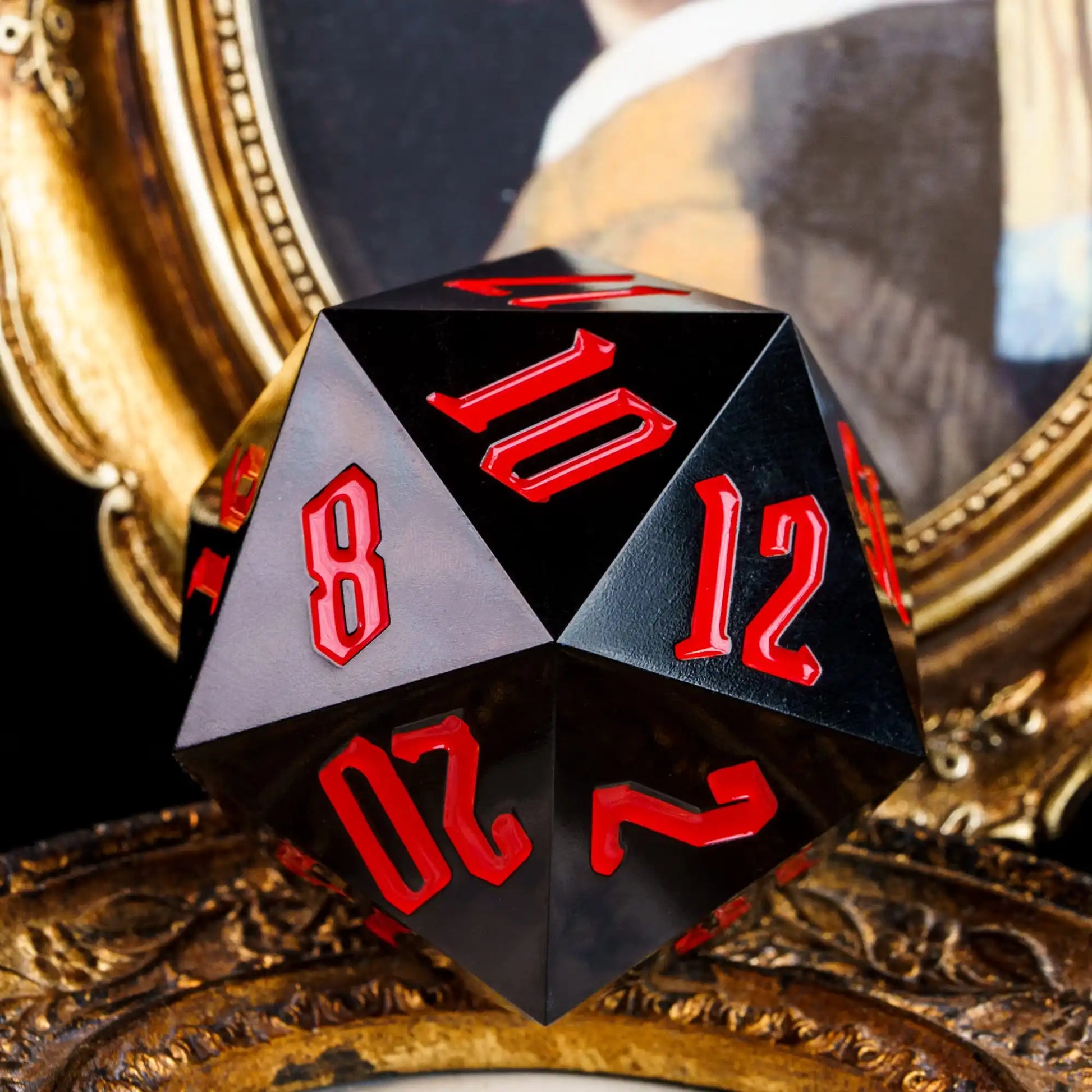 Poludie 1Pc Crystal 55Mm D20 Dice 20 Sides Large Size Polyhedral Dice for Role-Play Game D&D Bar Pub Party RPG Board Games