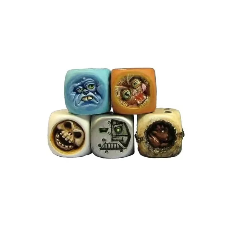 Funny Face Resin Monster Dice Set - ترد ستة أوجه بتصميم وحوش