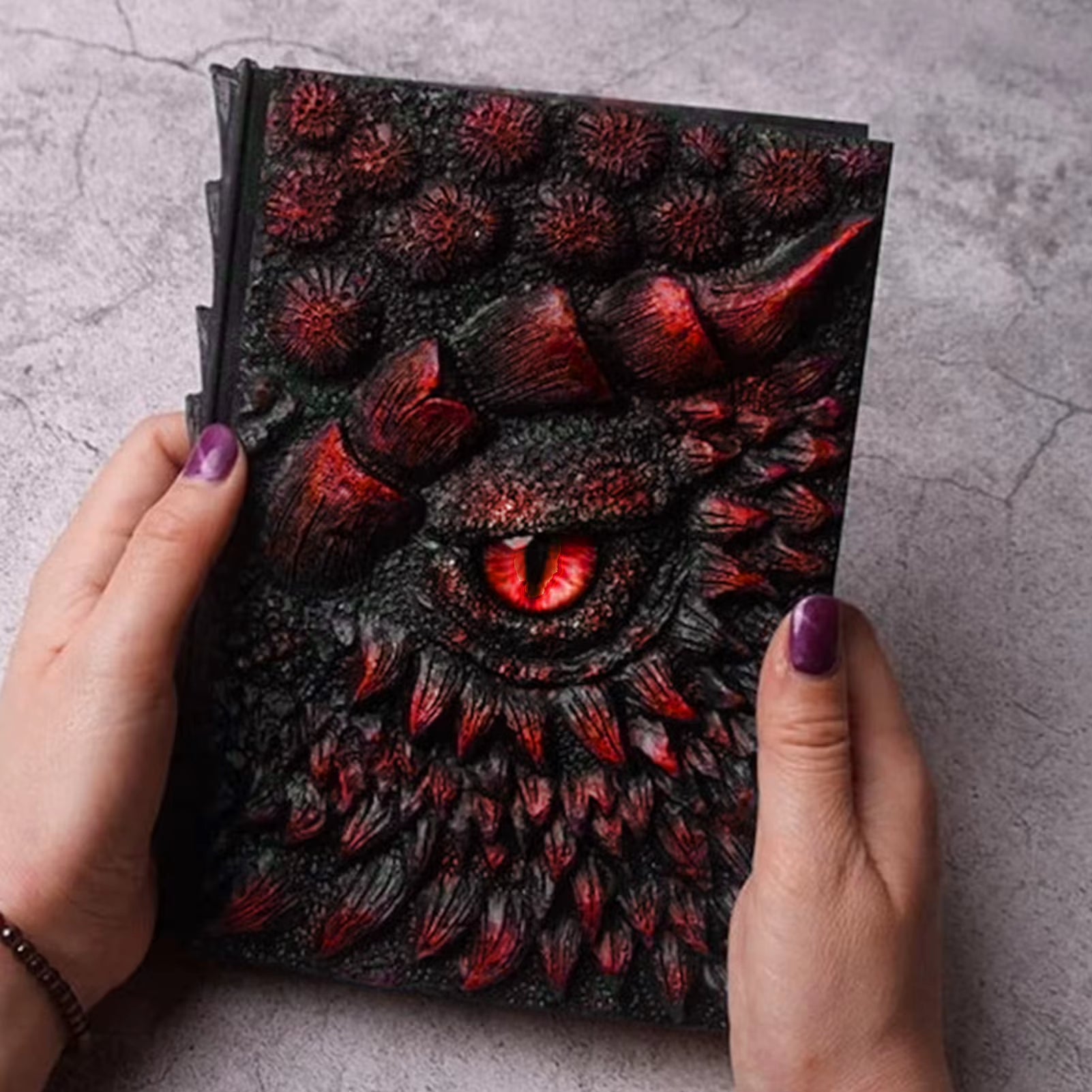 Fashion Vintage Dragon Embossed Resin Cover Travel Diary Notebook Travel Journal A5-Note Book Art 3D Relief Diary Book 1Pcs